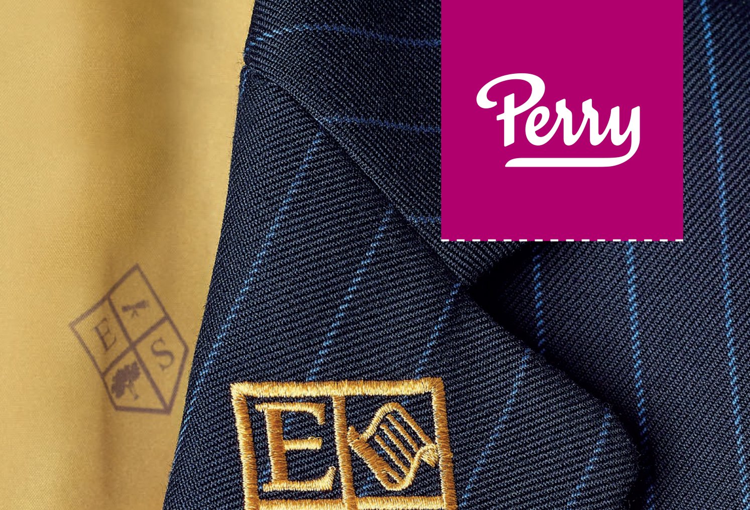 Perry Uniform visual identity and brand applications