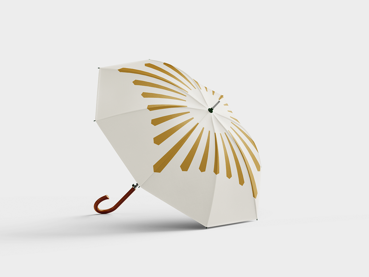 The Dames Commander Society umbrella mockup 4
