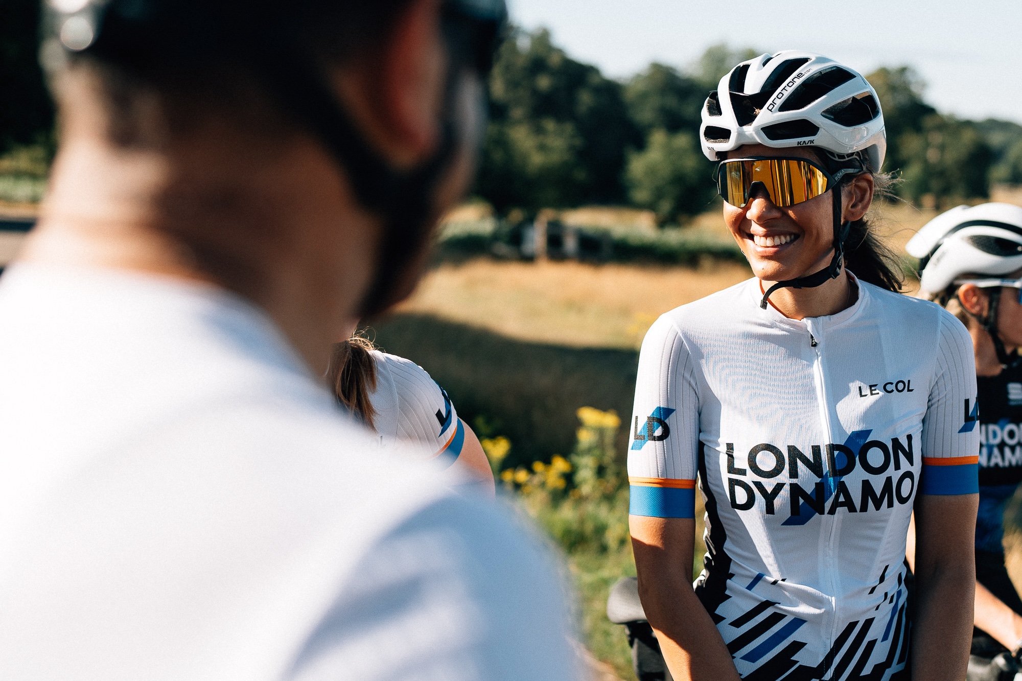 London Dynamo riders wearing the club kit