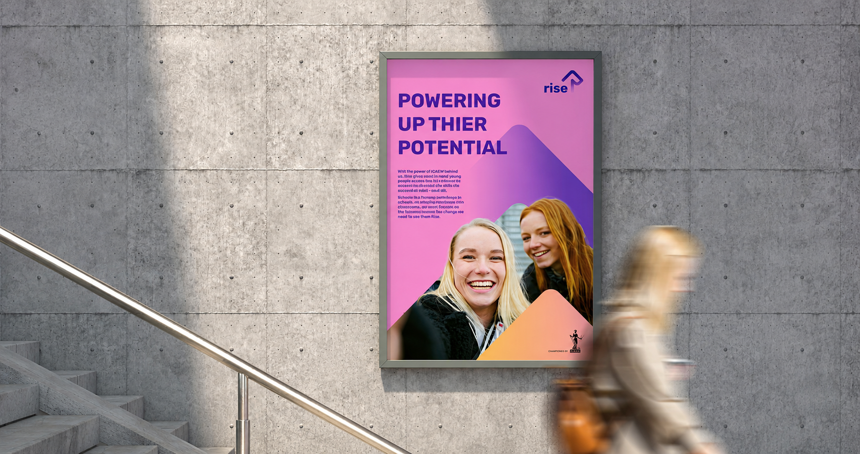 Rise visual identity and brand applications